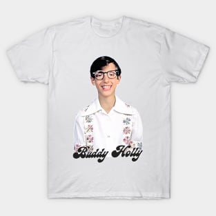 Buddy Holly - Retro Humor Design T-Shirt